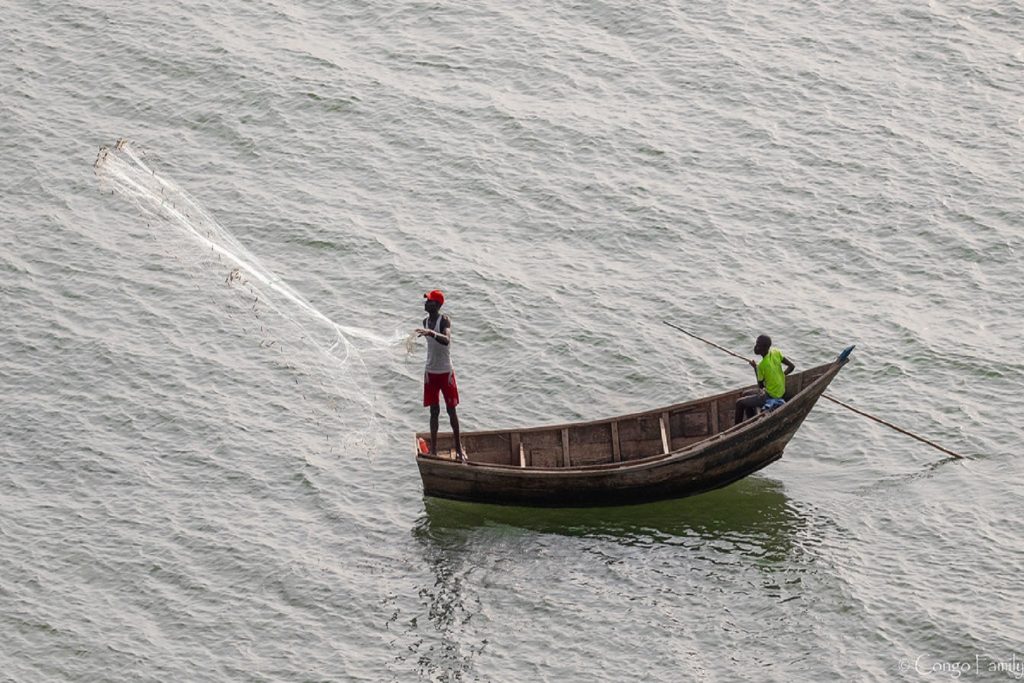 Fishing on Lake Albert, western Uganda