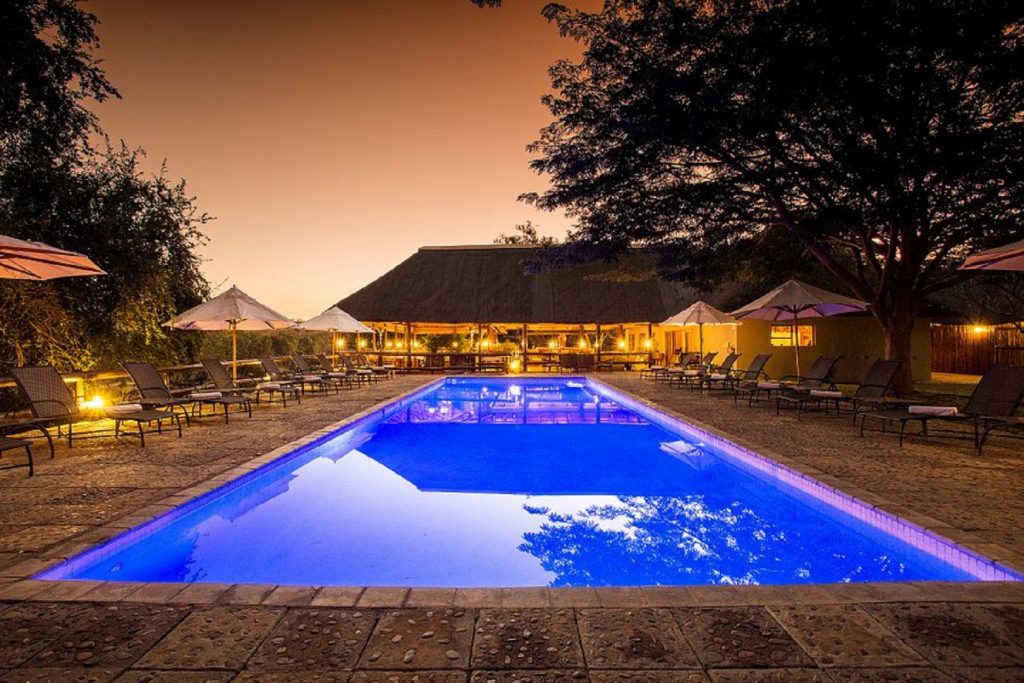 Swimming pool view at Nyati Safari Lodge