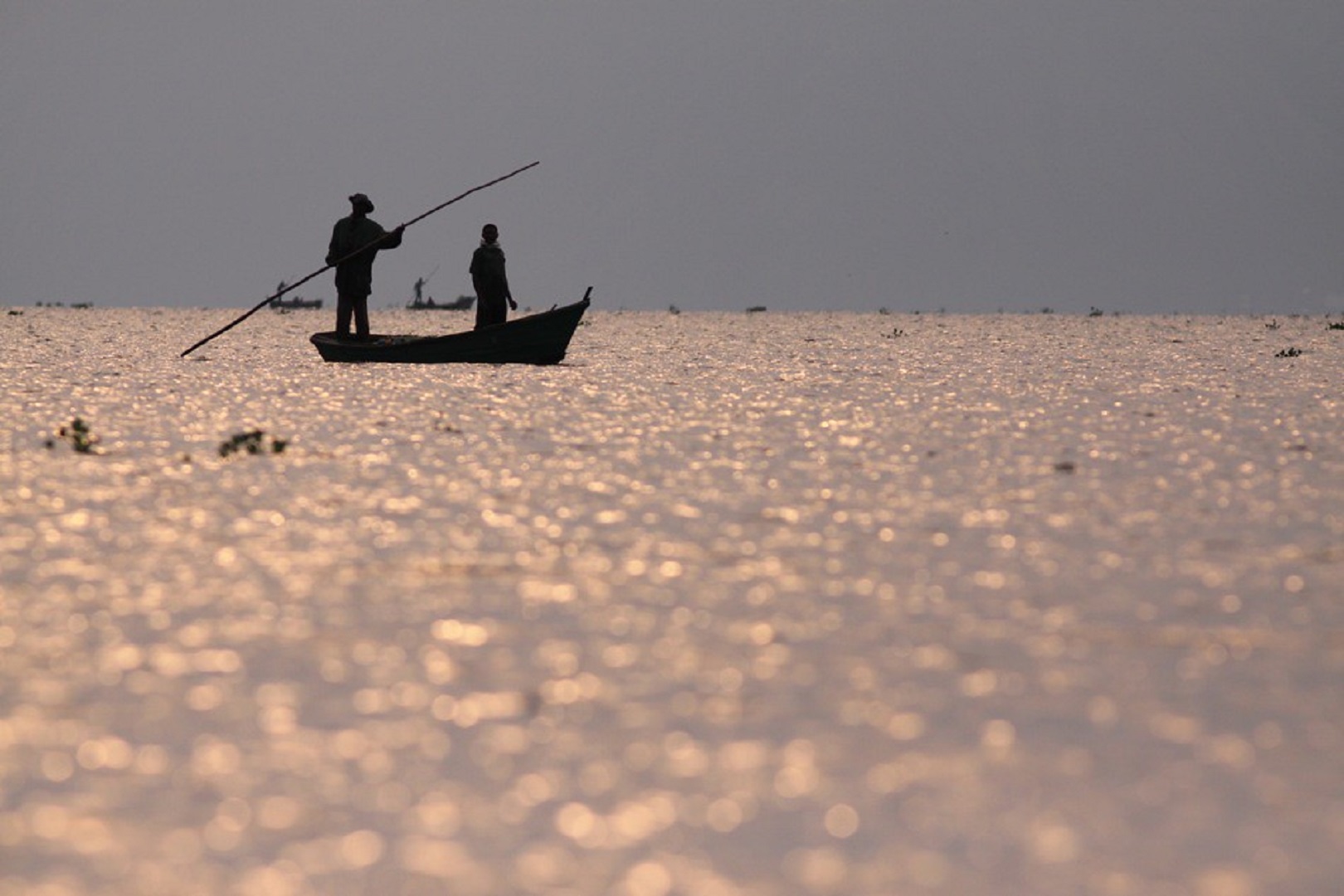 Fishing on Lake Albert, western Uganda